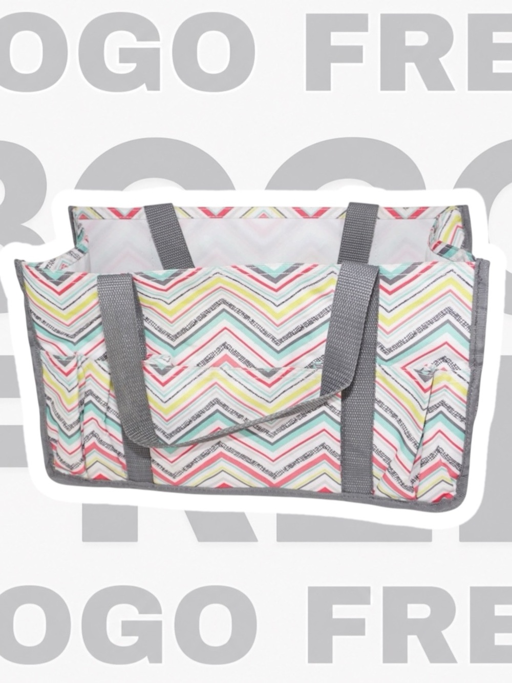 Thirty-one Mini Organizing Caddy in Multicolored Chevron Pattern